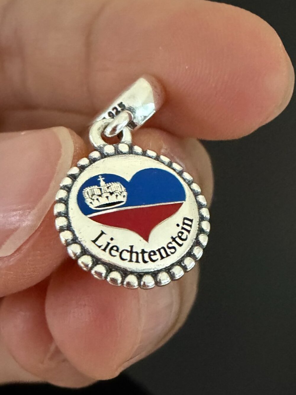 Pandora Liechtenstein Flag Exclusive Charm